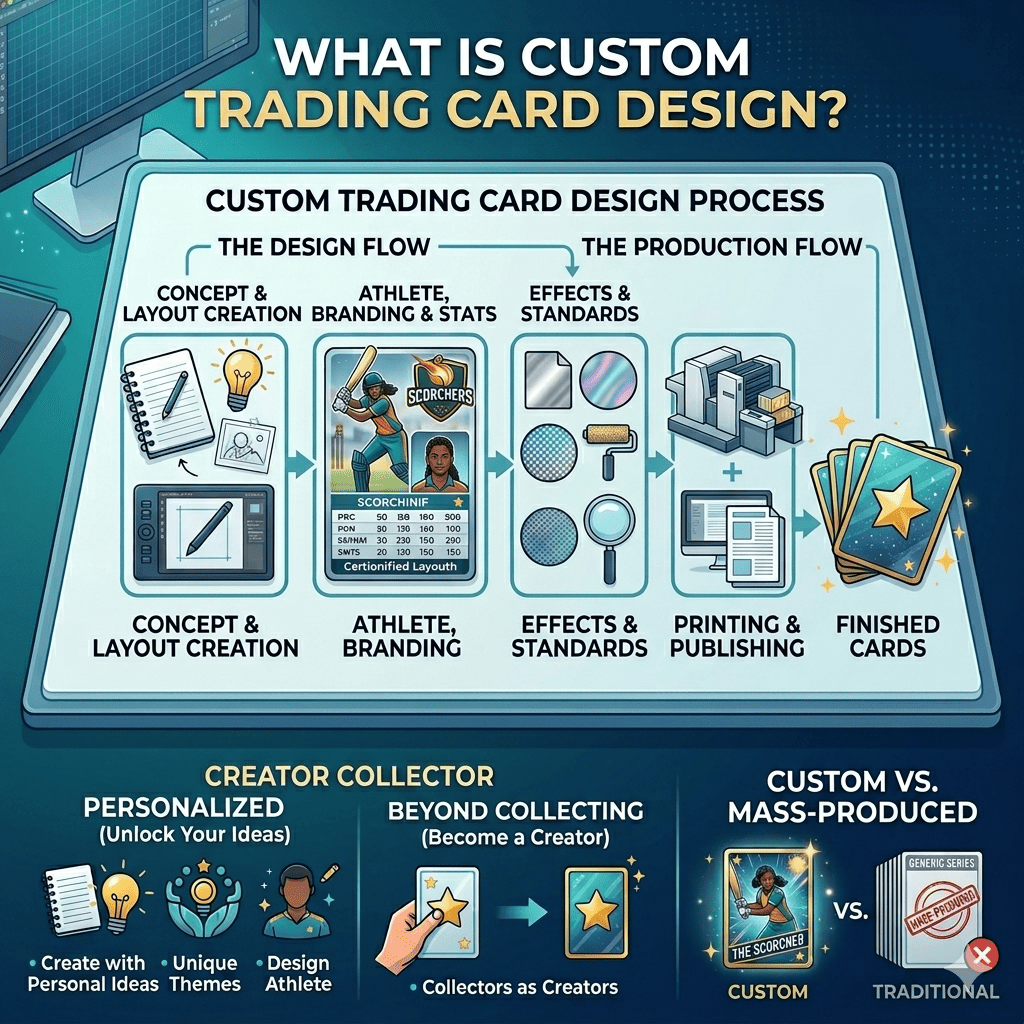 Custom trading card design