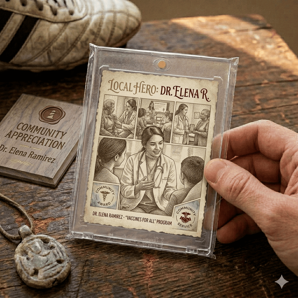 Custom trading card design
