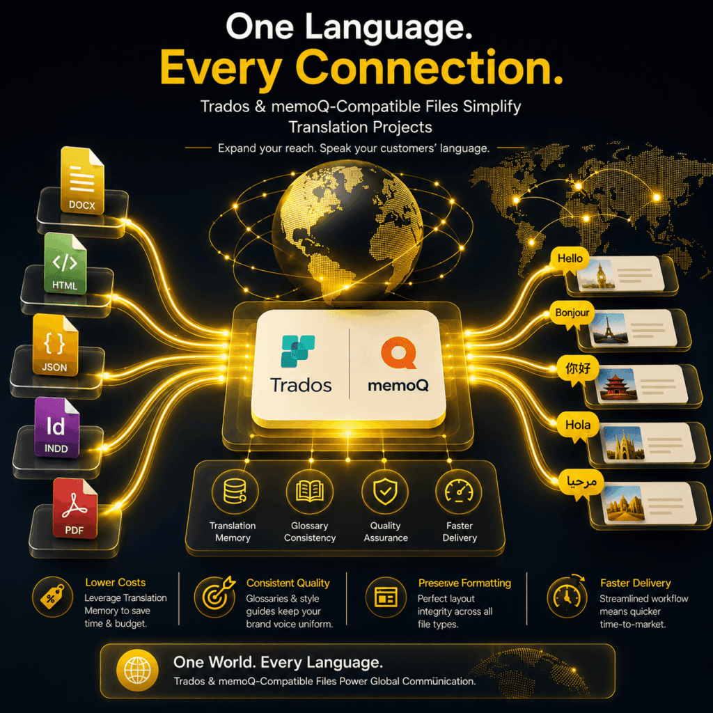 How Trados and MemoQ-Compatible Files Simplify Translation Projects
