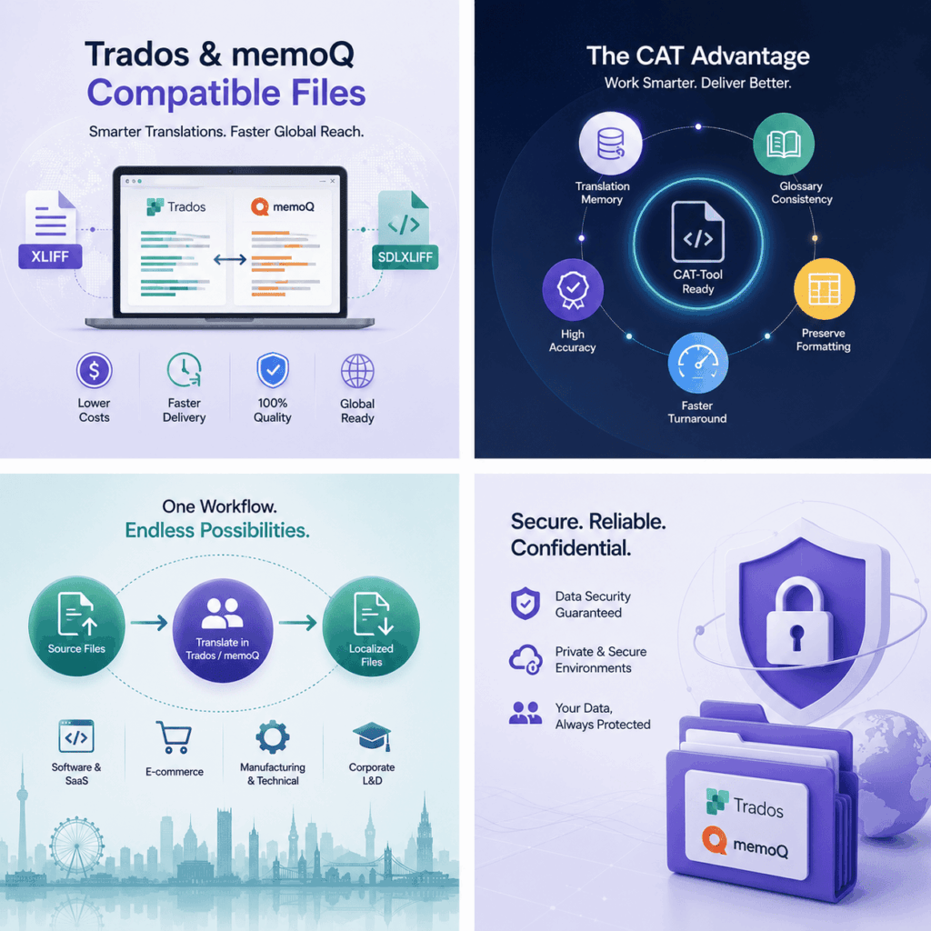 How Trados and MemoQ-Compatible Files Simplify Translation Projects
