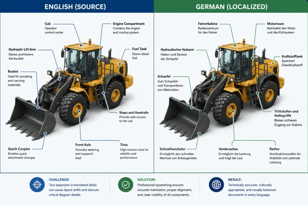 Multilingual Engineering typesetting